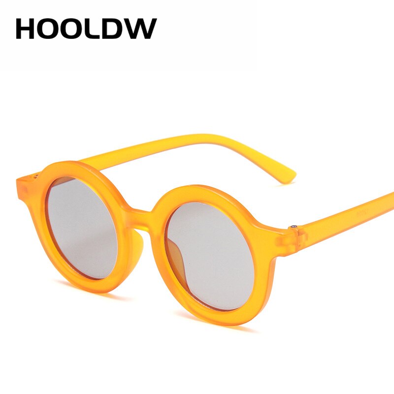 Hooldw runde børn solbriller dejlige børn solbriller dreng piger udendørs rejser beskyttelsesbriller solbriller  uv400 oculos de sol: Orange