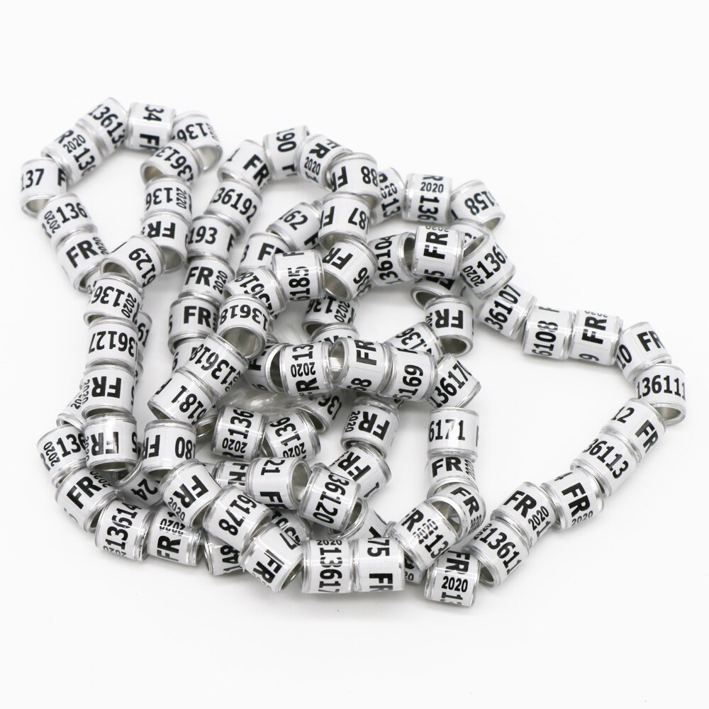 Aluminium Kunststoff Material Taube Fuß Ring Mit Anzahl Vogel Ring Bote Taube Fuß Signage Tragen Identifikation Kreis: FR