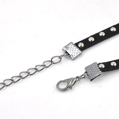 Women's Vintage Rivet Punk Chain Collar Choker Bla... – Grandado