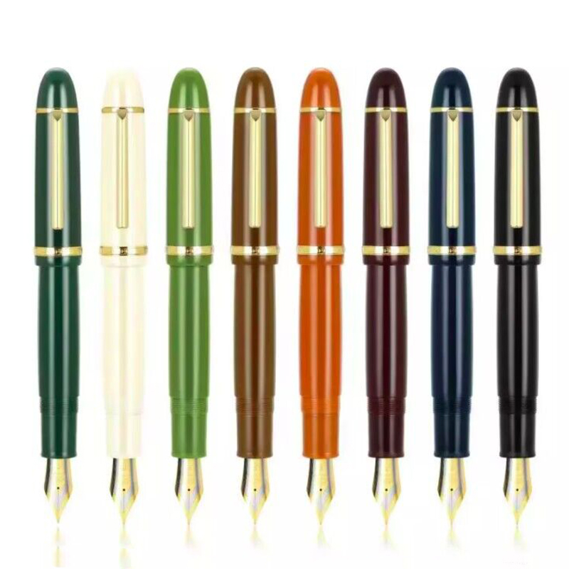 Jinhao X159 #8 Extra Fine / Fine / Medium Nib Fountain Pen, Black Acrylic Big Size Writing Pen