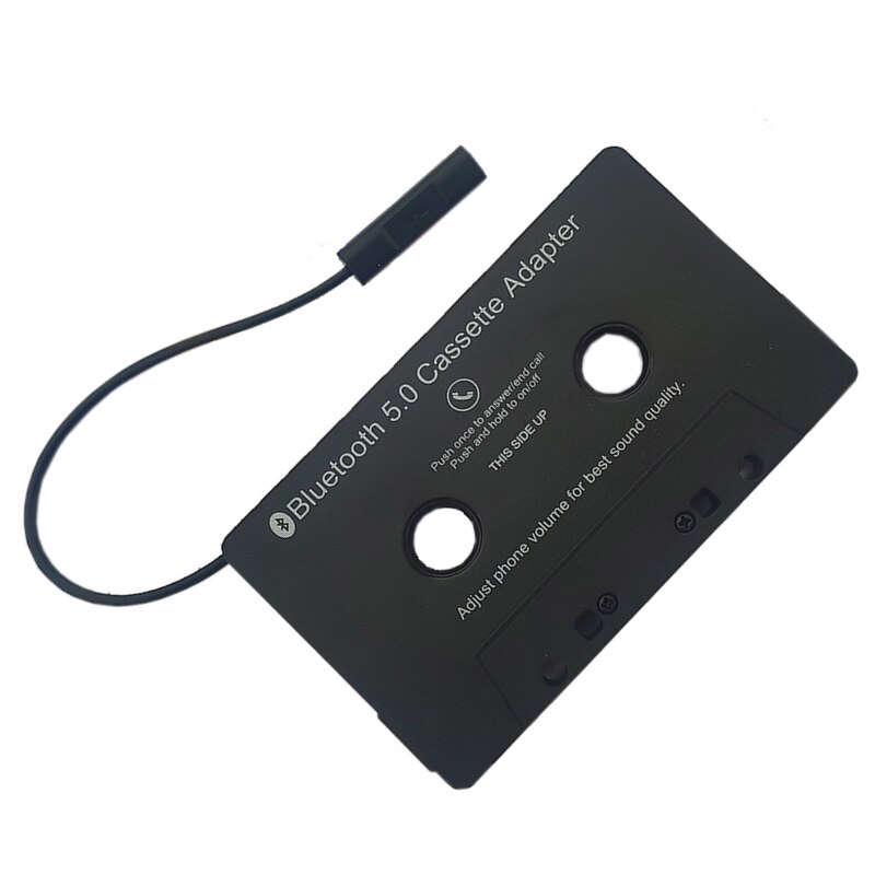 Auto Tape Audio Cassette Aux Adapter Smartphone Cassette Adapter Bluetooth Ingebouwde Microfoon Met Led Knop Controlerende