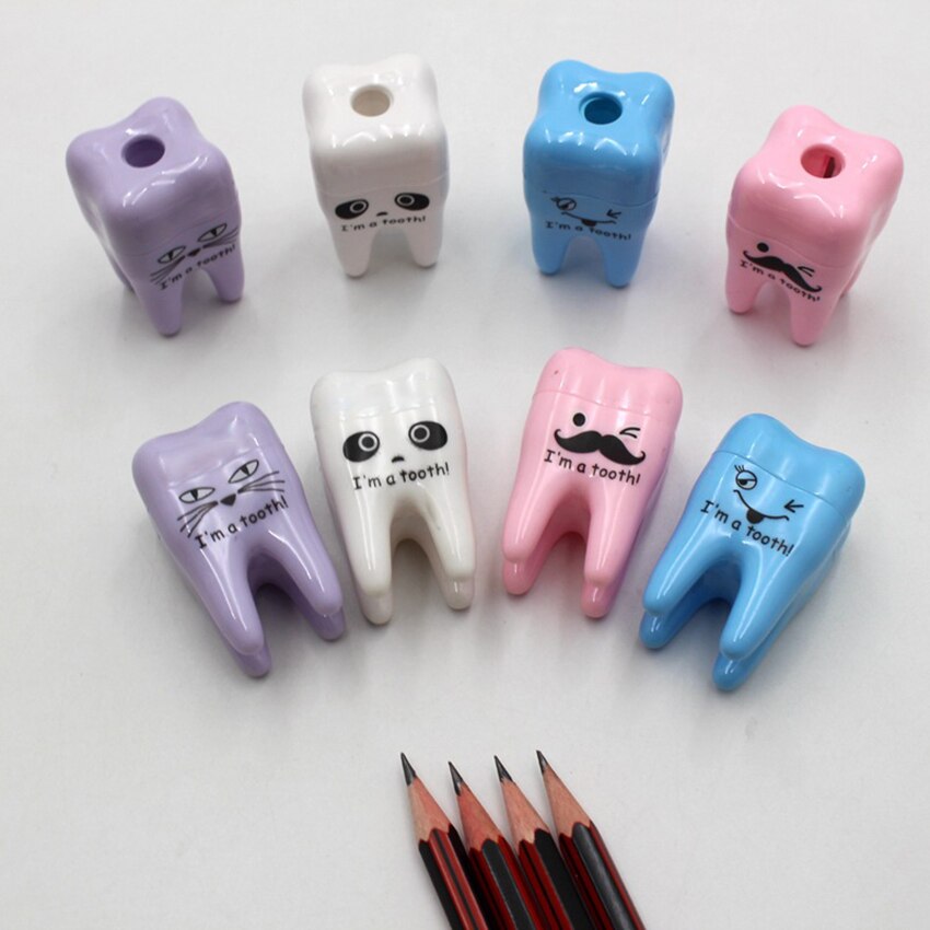 1 Stuk Tanden Creatieve Cartoon Puntenslijper Office Supply Doctor Leuke Kawaii School Accessoires