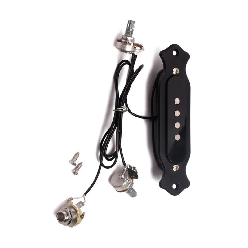Soundhole – micro actif pré-câblé, 4 cordes pour boîte à cigares, pièces de guitare, accessoires