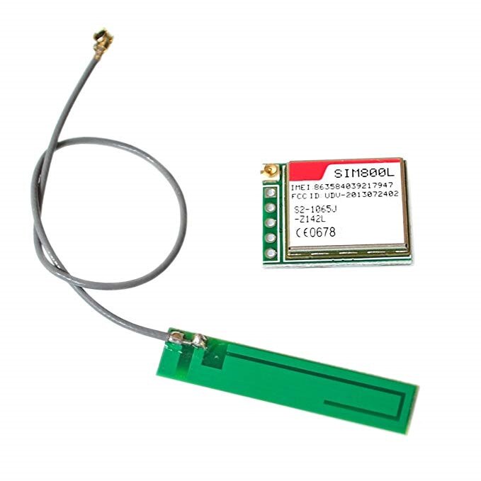 3pcs / lot green sim800l GPRS TCP IP module self elastic card slot Microsim card GSM SMS
