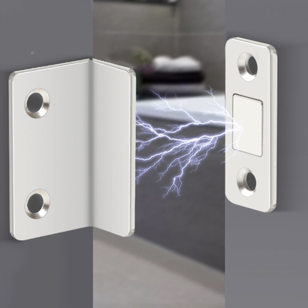 Strong Magnetic L Shaped Door Closer Cabinet Door Catches Latch Furniture Doors Magnet Stop Cupboard Ultra Magnetic Suction Tool