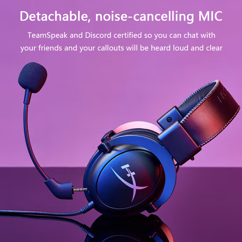 Major 4 Gaming Headset Hi-Fi 7.1 Surround Sound/Detachable Mic/USB Sound Card For PC PS Cloud 2 Przewodowe słuchawki do gier