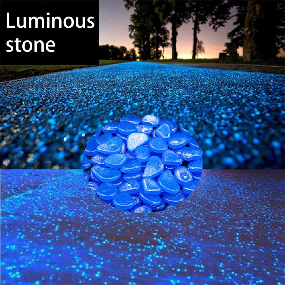 Taoup 25/50 stücke Luminous Glow Steine Glow in The Dark Garten Hof Dekoration für Aquarium Kiesel Felsen Pfad Terrasse Rasen fisch Tank