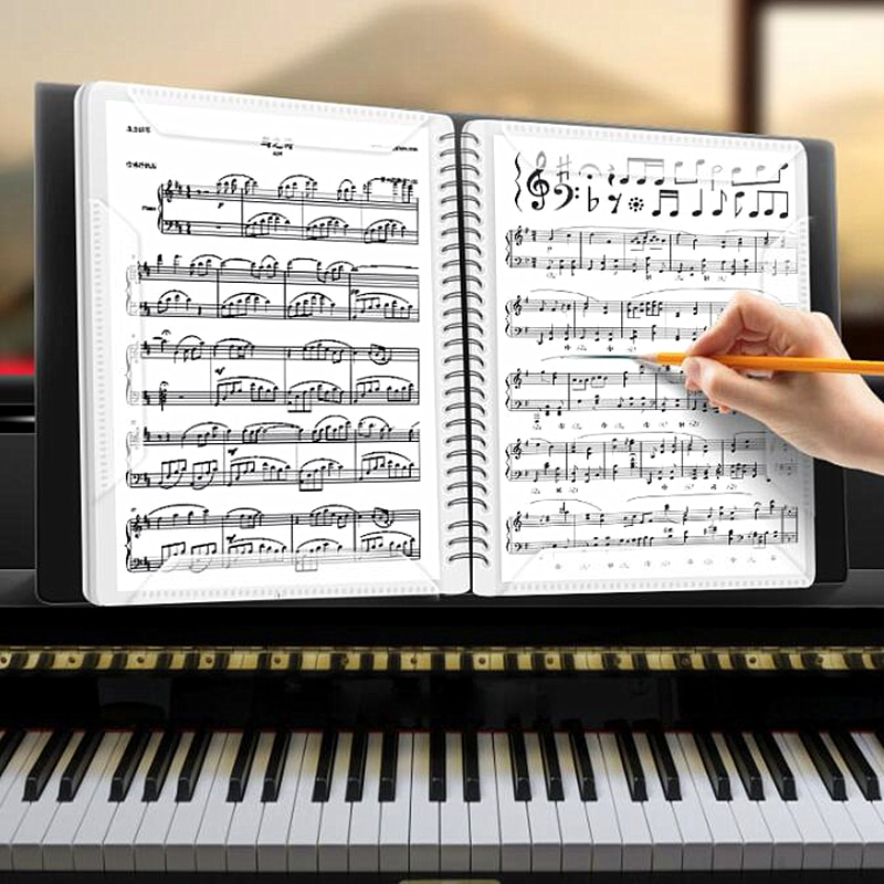 60 Pages A4 Music Practice Notebook Piano Violin Universal Five-line Notebook Music Score Accessories