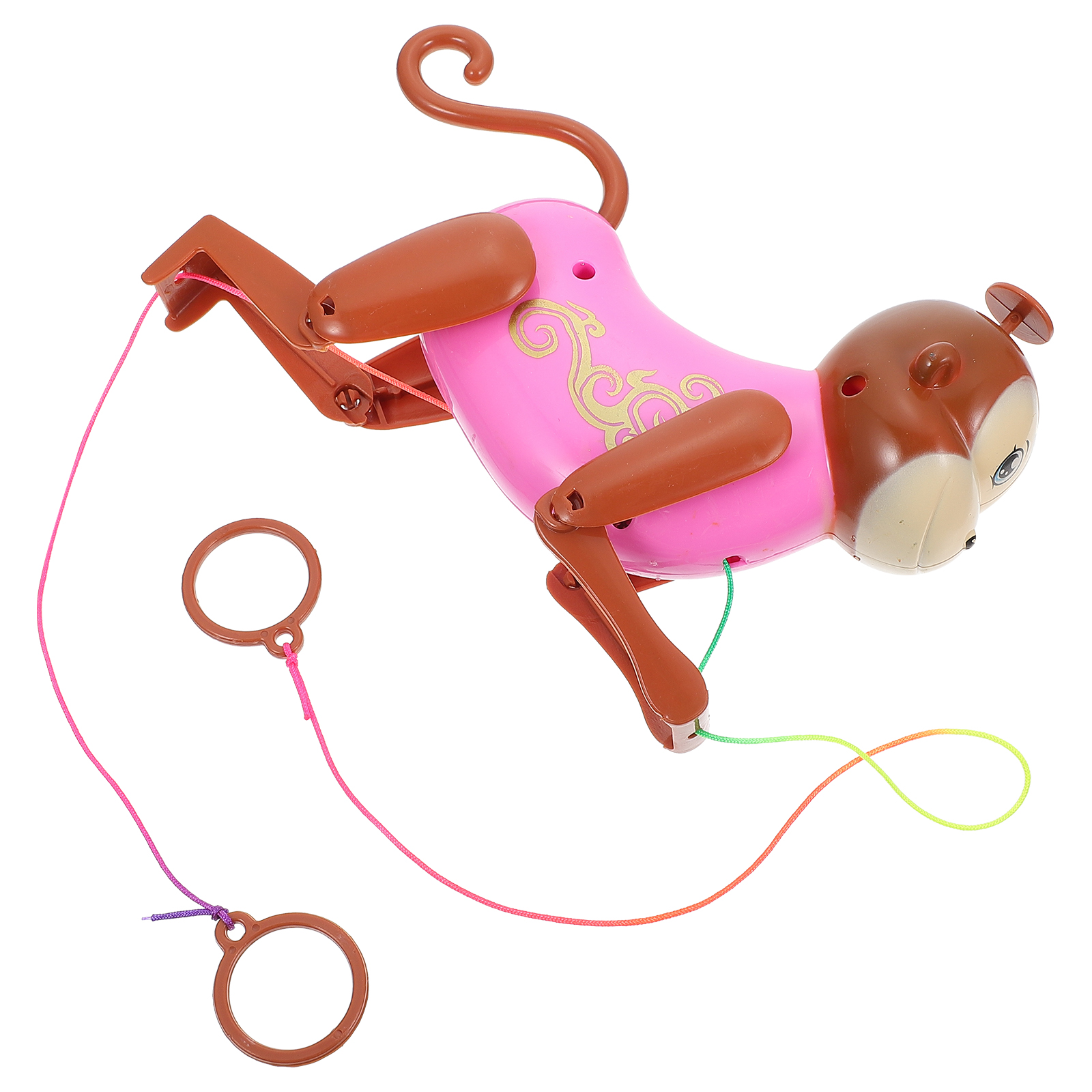 Cartoon Monkey Children Rope Pulling Climbing (Random Color): Default Title