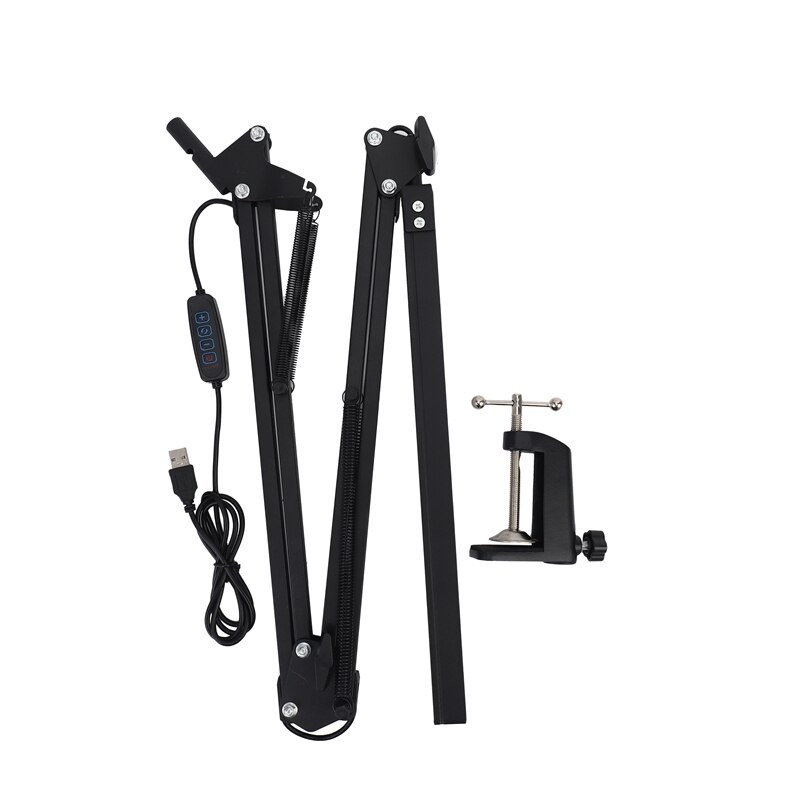 LED Desk Lamp With Clamp,Adjustable Swing Arm Desk Lamp,Modern Architect Table Lamp for Study/Reading/Office/Work(Black): Default Title