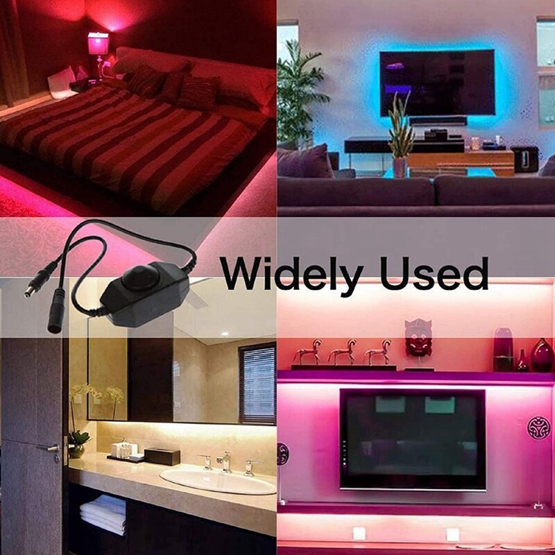 LED Bar Light Dimmer, DC 12V-24V Dimmer Switch, Suitable For LED Bar Light, LED Rope Light 3528, 5050, 5630