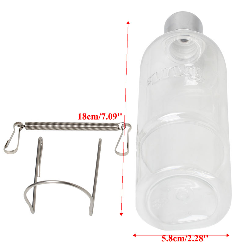 Bouteille d'eau pour Rat de 350ml, distributeur cylindrique pour Hamster lapin