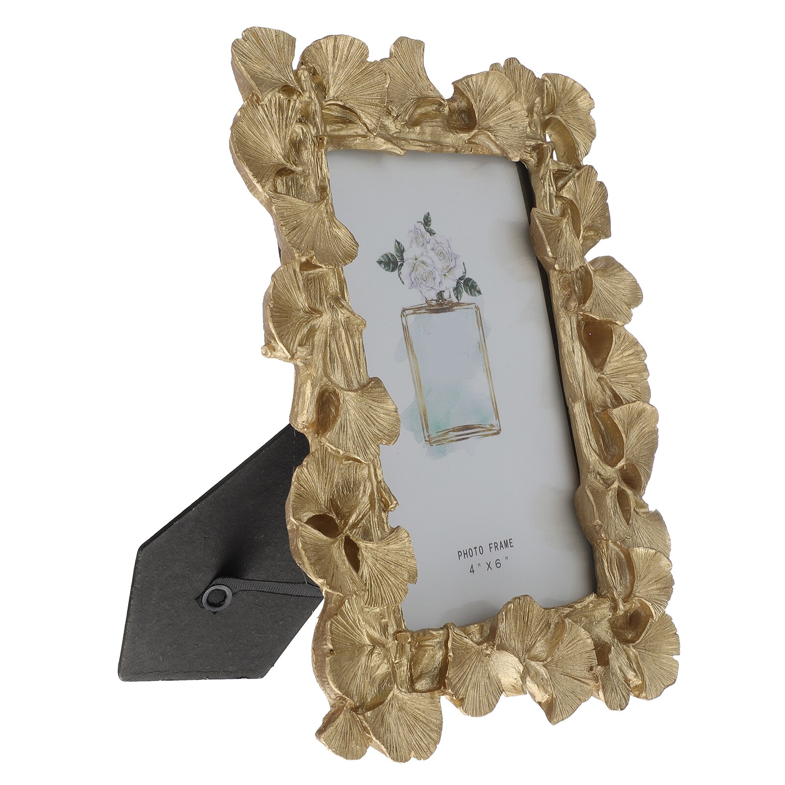 Gold Gingko Leaf Photo Frame Retro Bedroom Table Frame Adornment Decoration