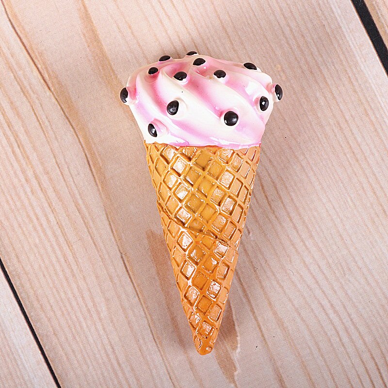 Bionische voedsel koelkast magnetische pasta melk pan ei brood tomaat koelkast plakken bericht stok magneet knop home decoratie: cream cone