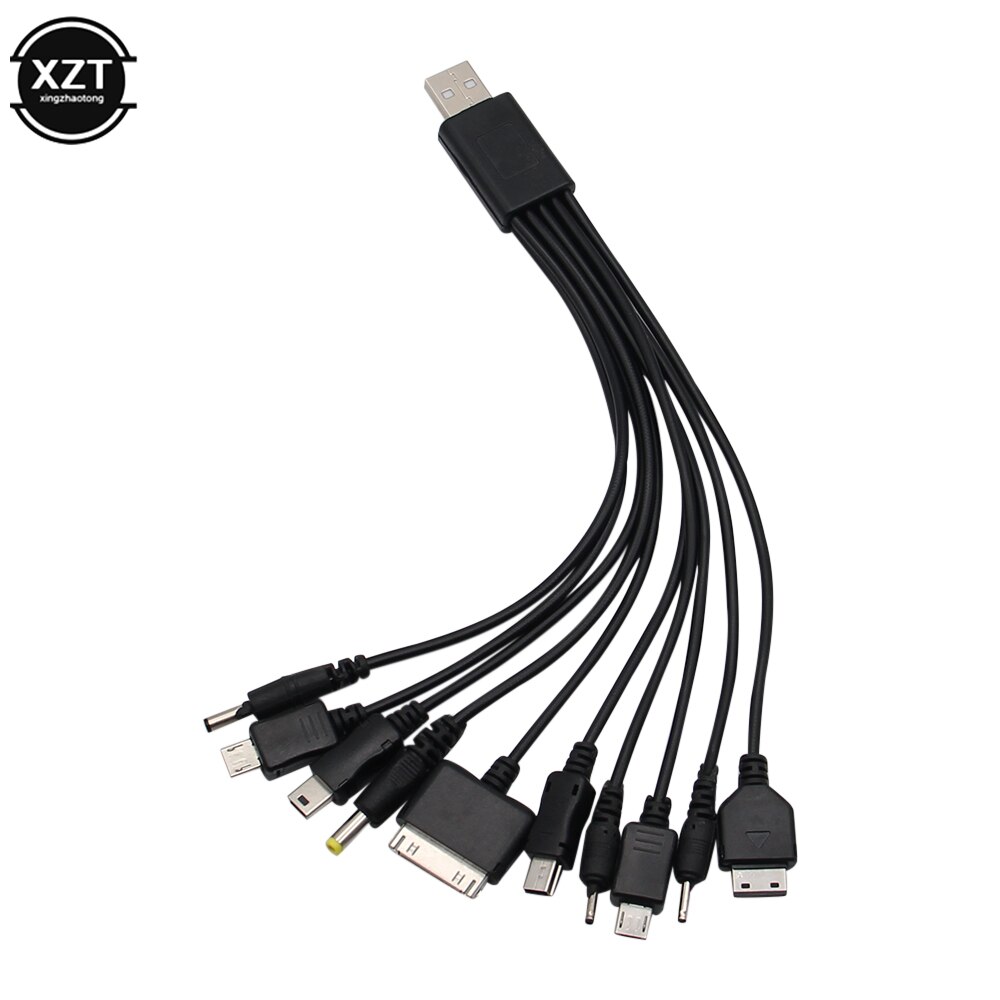 Universal Micro USB Cable Portable 10 in 1 USB Multi Charger phone cord Charging Cord Adapter for phone