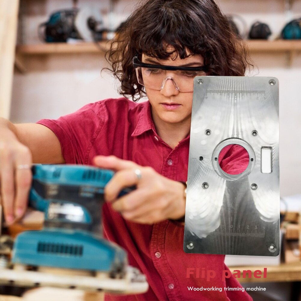Flip Panel Frezen Flips Insert Sterke Taaiheid Houten Draagbare Montageplaten Voor Houtbewerking Trimmen Machine