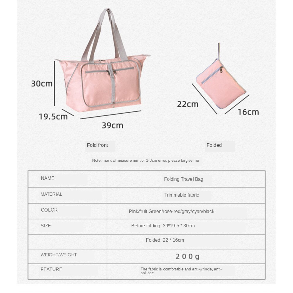 Sacs de voyage pliables en Nylon unisexe, grande capacité, sacs à main étanches pour femmes et hommes,