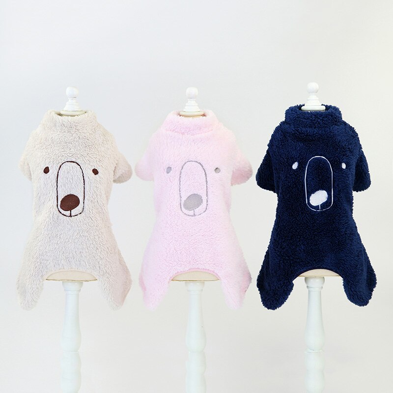 Herbst und Winter Modische Kostüm Für Haustiere Kleine und Mittelgroße Hunde Flanell 4-auf Beinen Kleidung