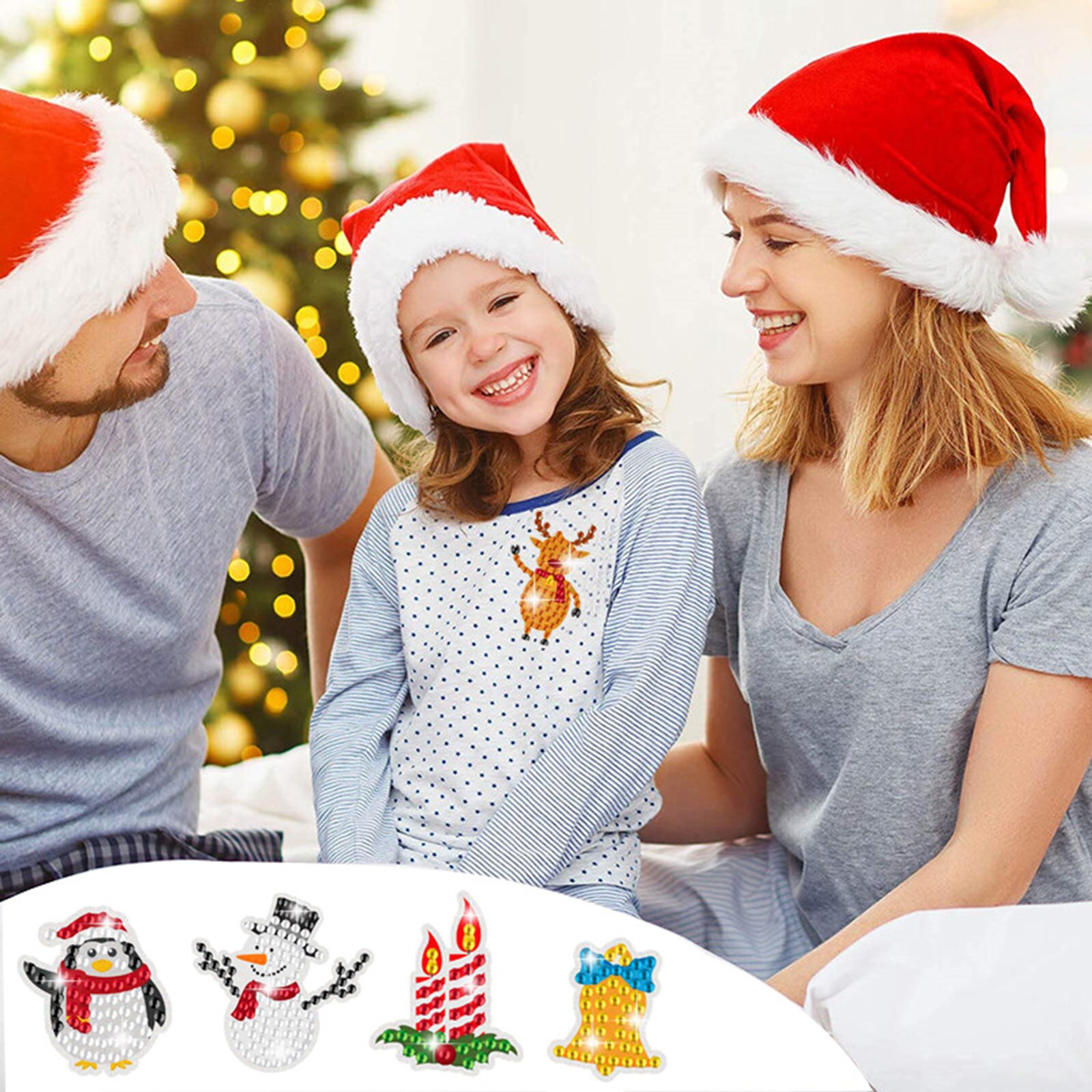 Newest DIY Diamond Painting Stickers Kits Christmas Diamond Painting Art Craft for Kids and Adults Beginners