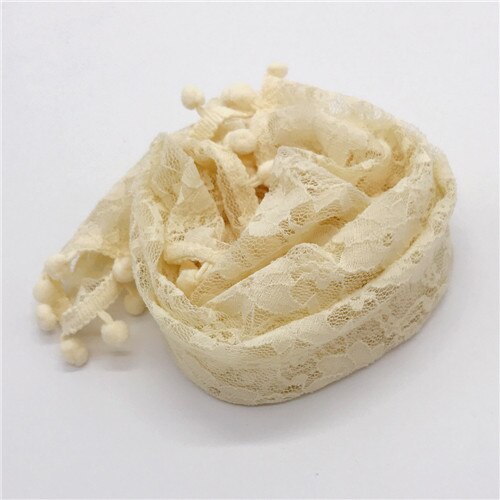 Accessoires de photographie pour -nés | Couverture florale en dentelle, avec glands, accessoires Photo pour bébés, 40cm x 40cm: Beige