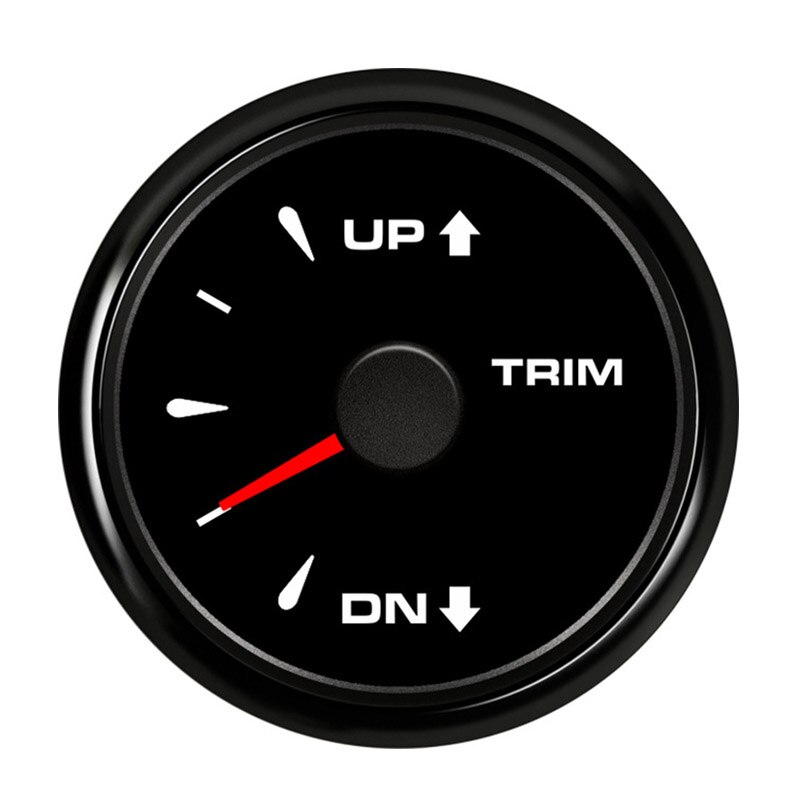 52mm Boat Trim Gauge Tilt Indicator For Inboard Outboard Engine 0-190 ohm UP-DN Electric Trim Gauge Marine Accessories