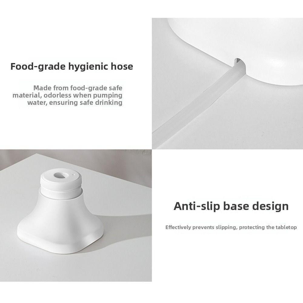 Probador de agua eléctrico de poco ruido, Control de botón, bombeo más rápido, dispensador de agua automático, portátil, recargable por USB