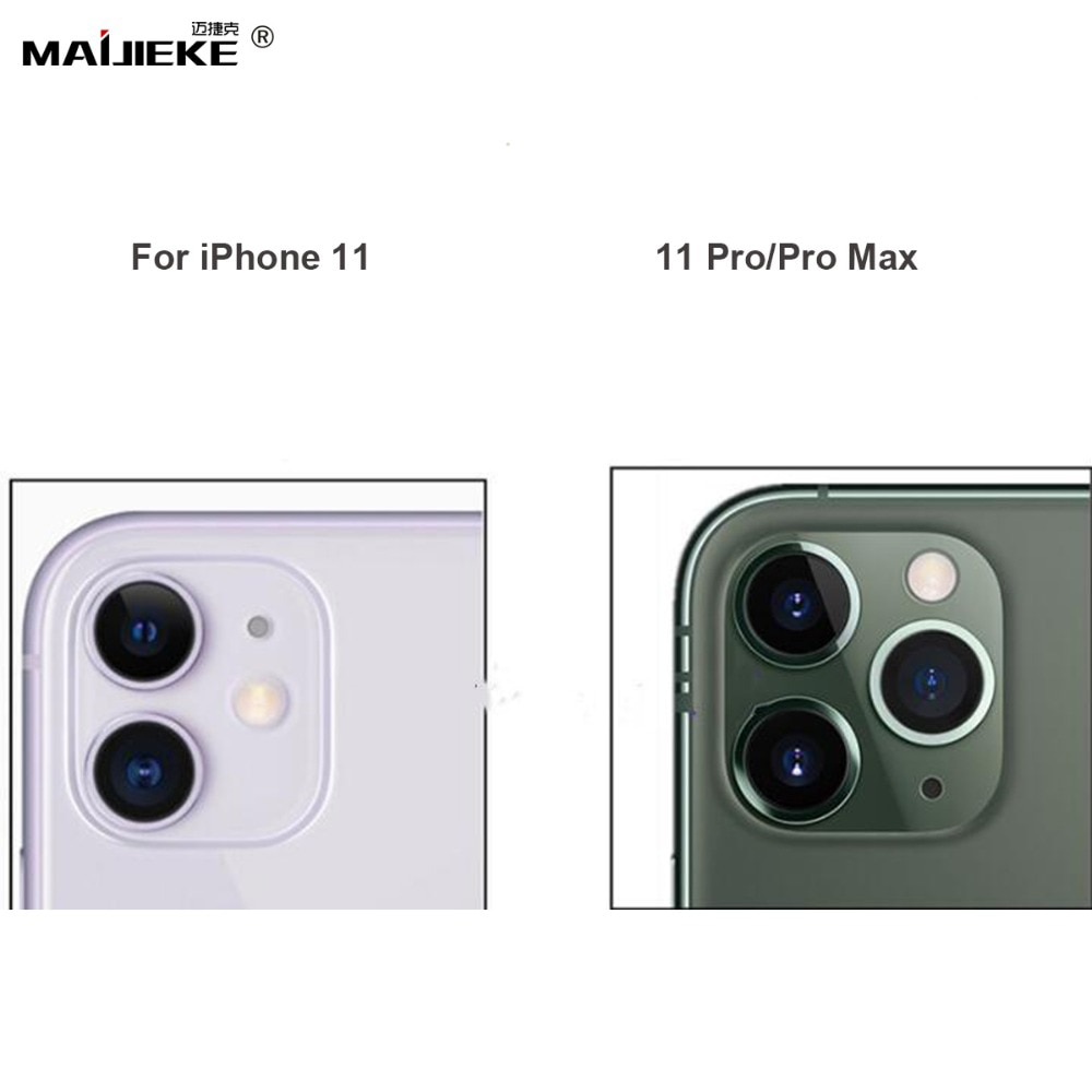 10pcs Back Camera Glass for iPhone 13 pro 12 pro 11 pro max X XR XS Max 7 8 Plus Rear Camera Cover Lens 3M Sticker Replacement