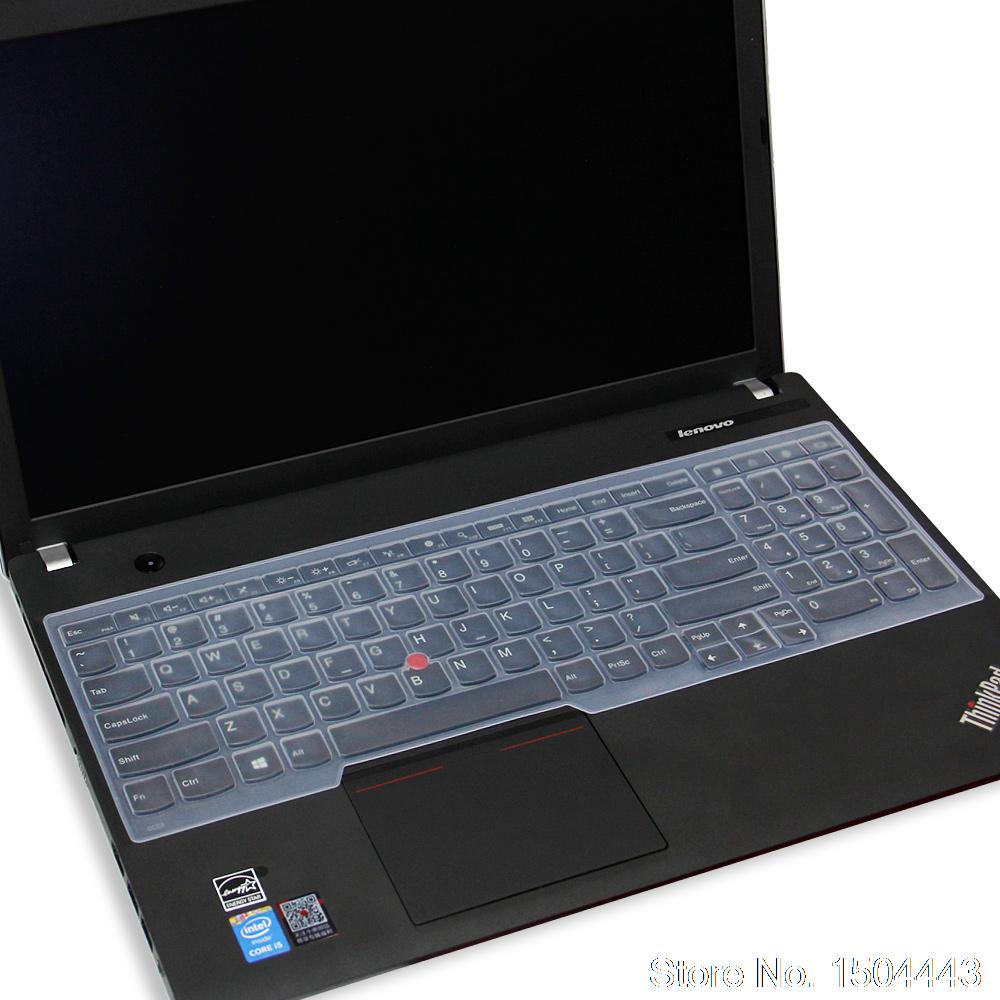 Laptop Keyboard Cover for Lenovo Thinkpad E560 E565 E550 T540P W540 E555 E531 E540 - Ultra-thin Silicone Skin: Transparent