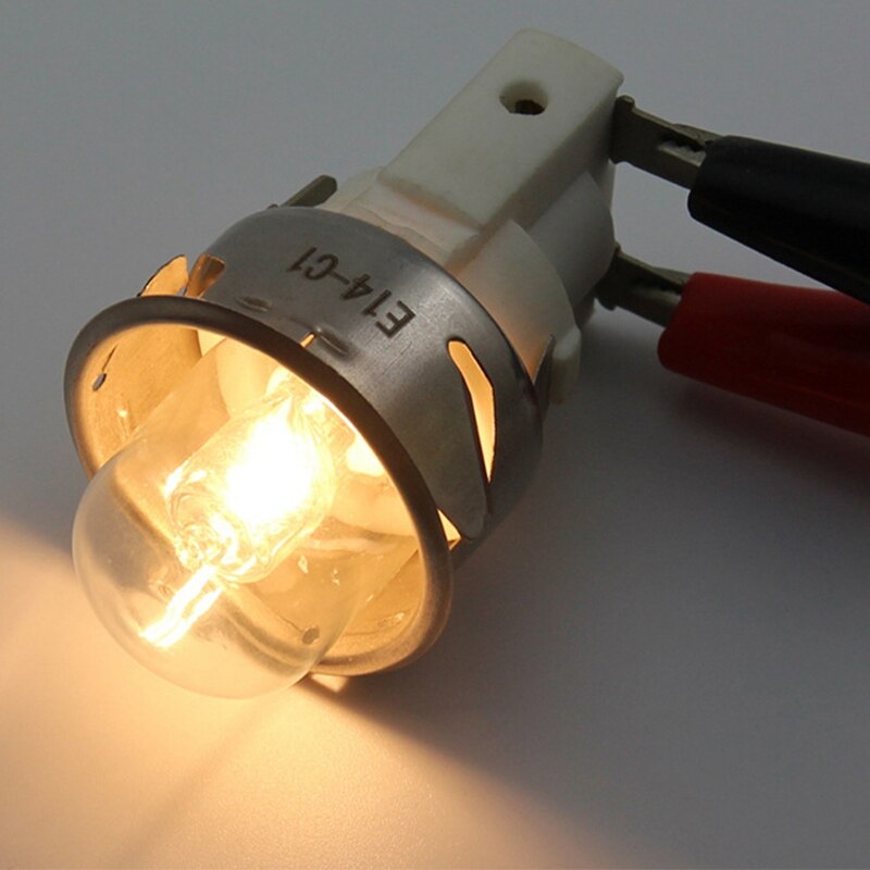 E14 High Temperature Bulb 500 Degrees 25W Halogen Bubble Oven Bulb E14 250V 25W Quartz Bulb