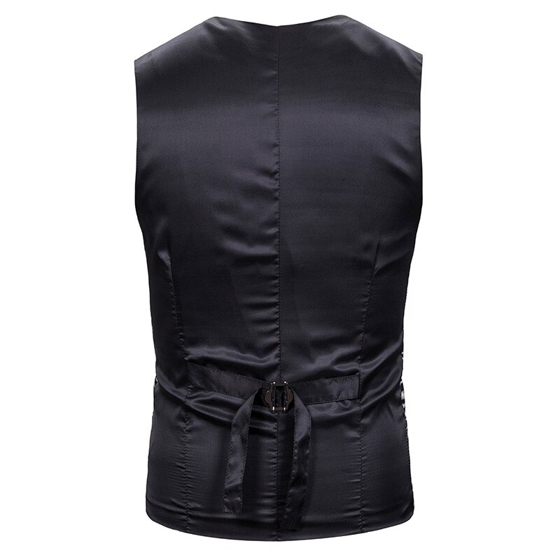 V-hals enkelrijgs pak vest heren merk steampunk jurk vest vest heren feest podium zanger chaleco hombre xxl