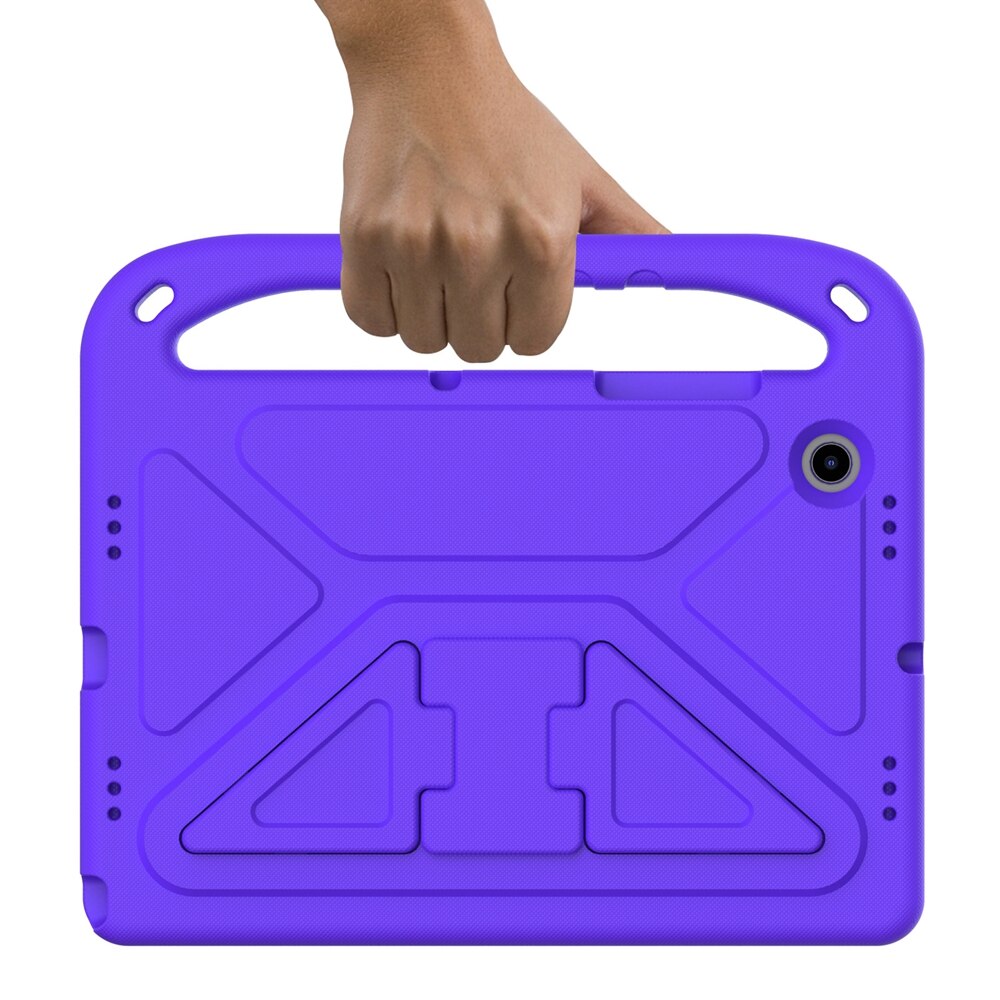 Case For Samsung Galaxy Tab A8 10.5 SM-X200 SM-X205 X200 X205 Shockproof Kids Safe EVA Kickstand Tablet Cover Coque #S: purple / Tab A8 10.5 SM-X205