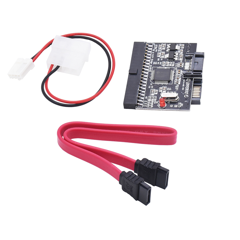 Adaptateur 2 en 1 SATA vers IDE, convertisseur IDE vers SATA, 40 broches, 2.5 pouces, pilote de disque dur, prise en charge pour ATA, HDD, CD, DVD, carte adaptateur Riser