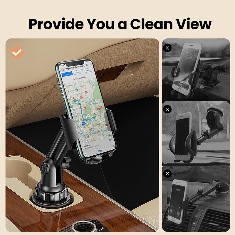UGREEN Car Cup Phone Holder for Mobile Phone Stand in Car Phone Holder Stand for iPhone 16 15 Pro Max Xiaomi Huawei Phone Stand