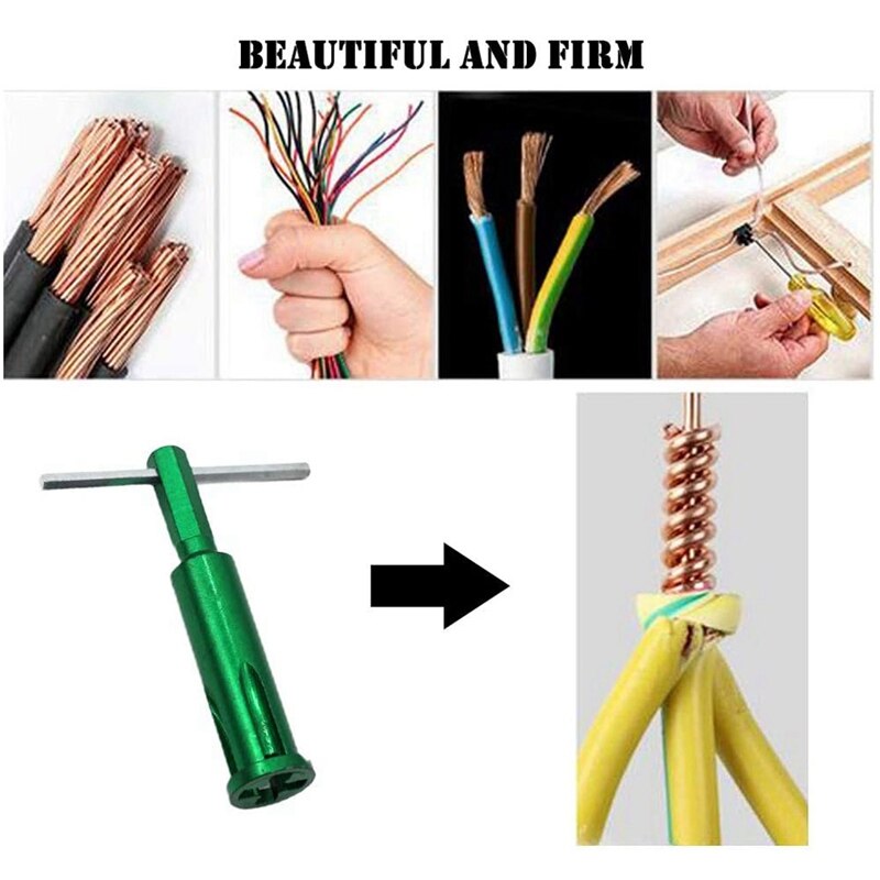 2 Pieces of Wire Twisting Tool, Wire Stripper and Twister, Power Tool for Stripping and Twisting Wires