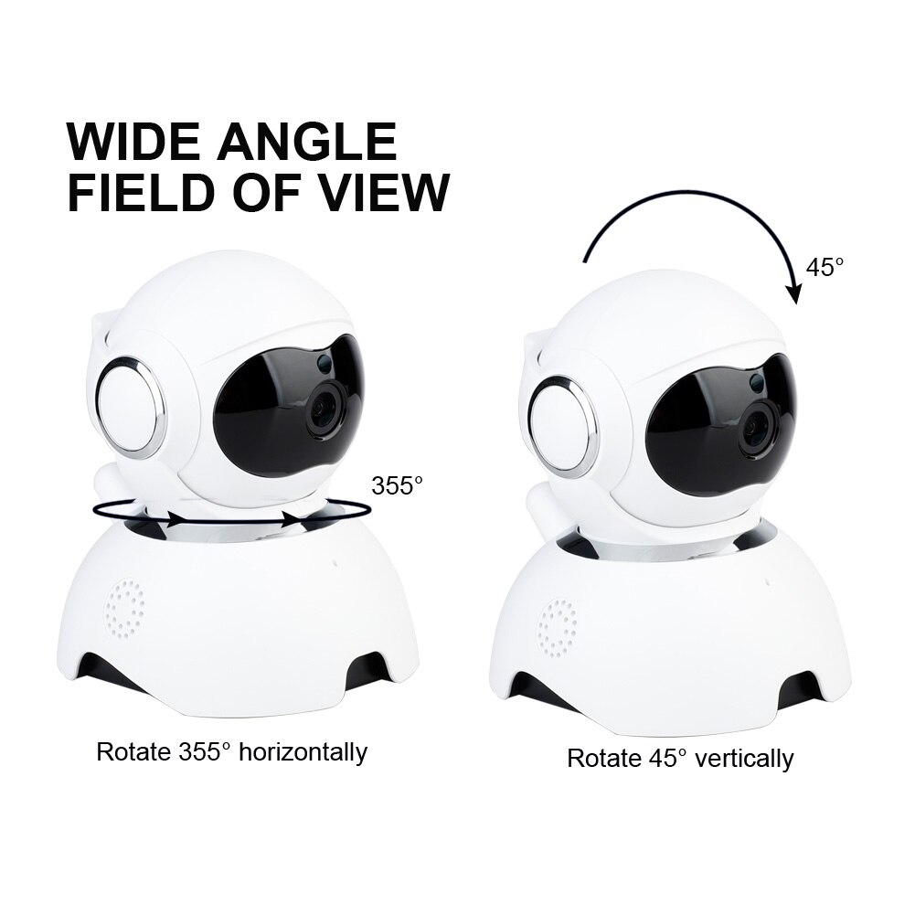 HD 1080P Wireless IP AI Camera Smart Automatic Tracking With Full Duplex Two Way Intercom Baby Monitor High Resolution Baby