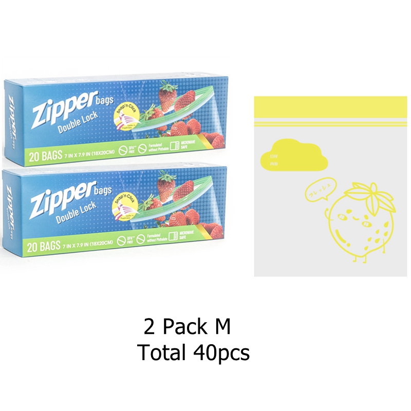 Sacs de conservation transparents pour collations et sandwich, 2 paquets, avec fermeture éclair, Mini sac de conservation des aliments moyens, congélateur, Camping, cuisine, sac de conservation des aliments frais: kaki foncé