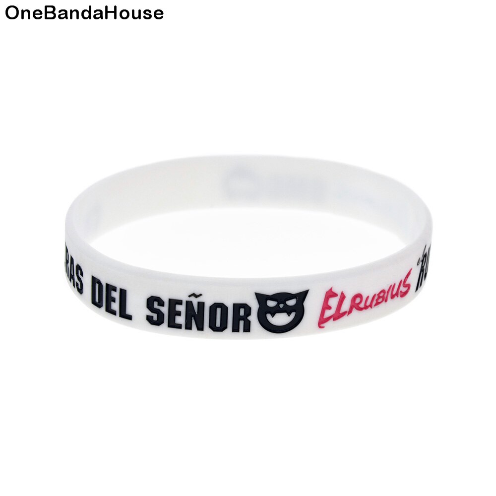 Rubius-pulsera de silicona Omg para adultos, 1 unidad, tamaño blanco