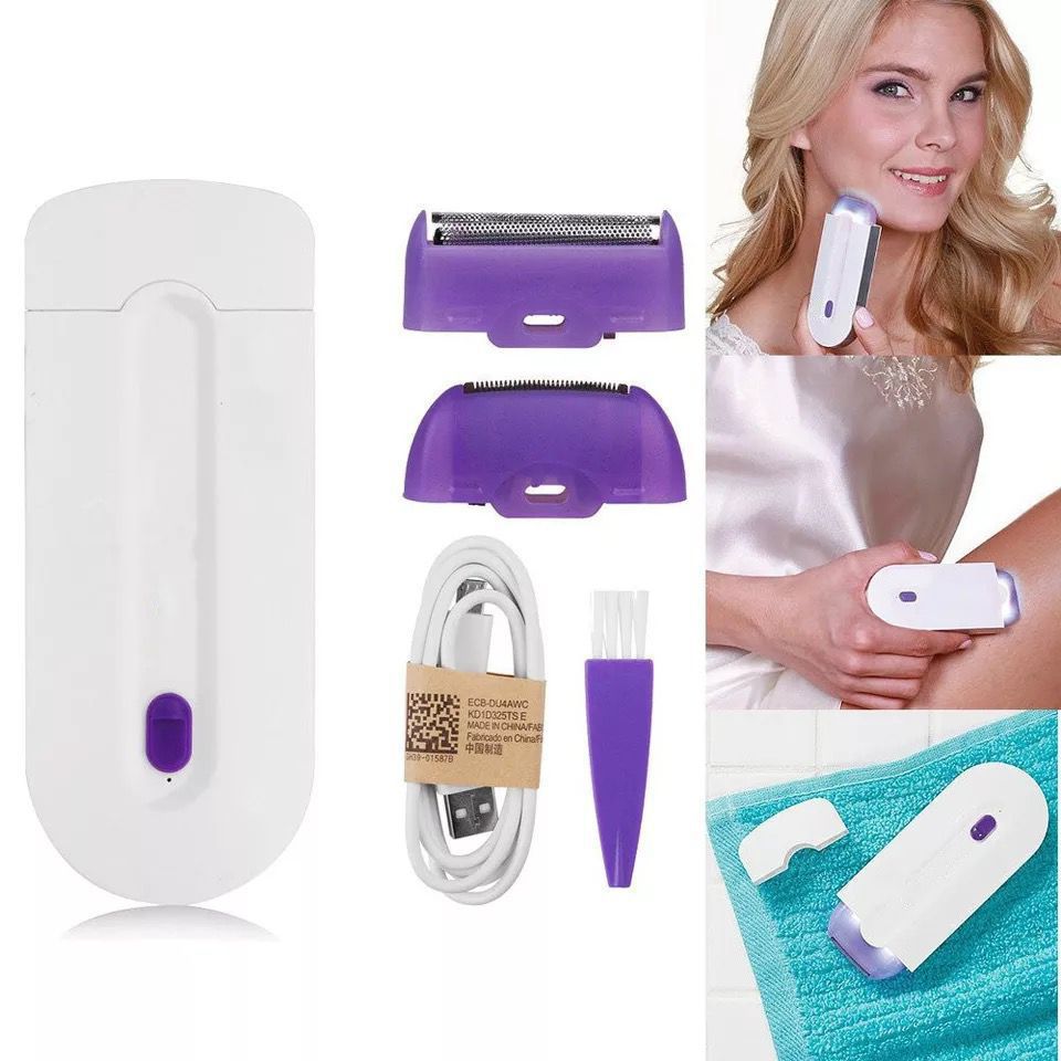 Épilateur Laser indolore pour femmes, rasoir USB pour dames, épilation instantanée, Bikini, capteur de lumière bleue