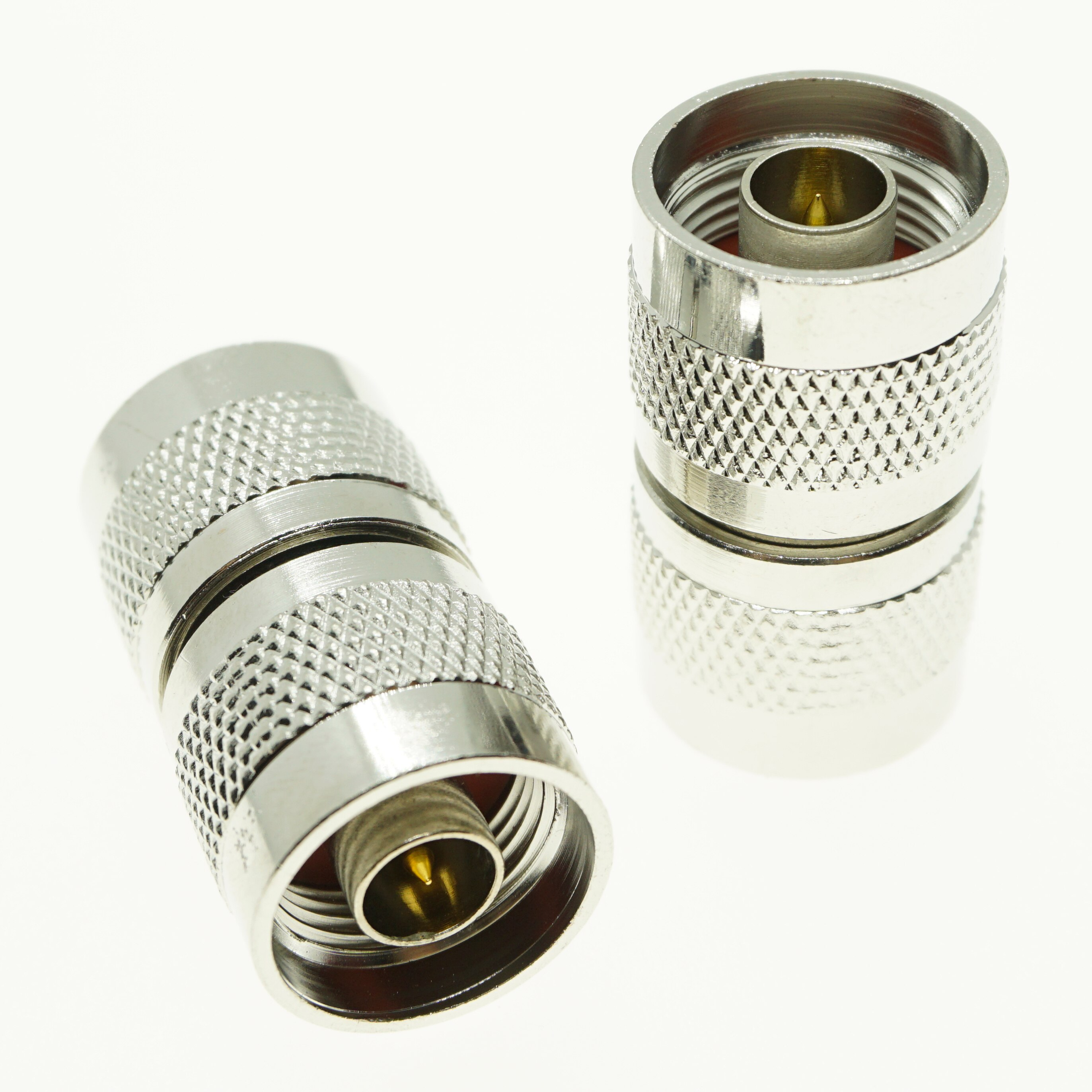 N To N Cable Coax Connector Socket Brooches N Male Jack To N Male Plug Nickel Plated Brass Straight RF Coaxial Adapters