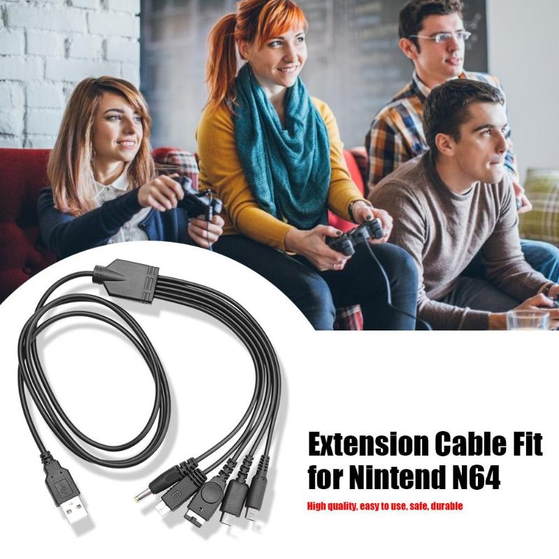 Cabo de extensão de controle para nintendo n64, 1.8m, substituição de cabo, extensor de controle