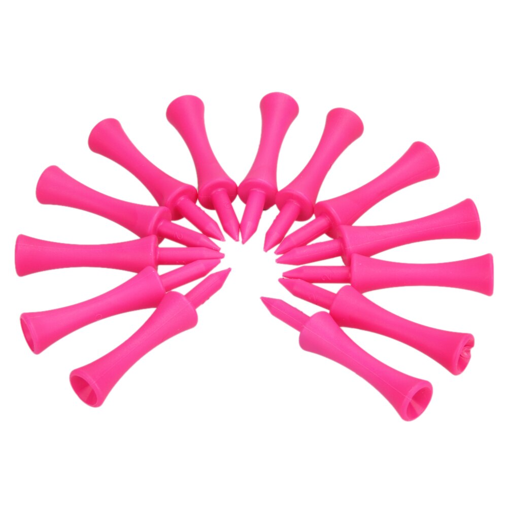 100pcs/Pack Pink Plastic Castle Step Grad Golf Tees up Height 39mm Golf Accessories for Golf Enthusiasts and Training