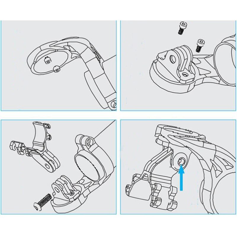 Bicycle Computer mount For Garmin Edge 200 500 800 510 810 Cycling Computer Adjustable Bike Handlebar Mount Holder with Box