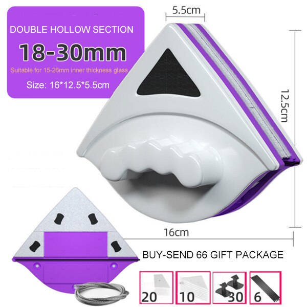 Double Side Glass Cleaning Brush Magnetic Window Cleaner Magnets Household Wiper Cleaning Tools for Washing Window: Package 5