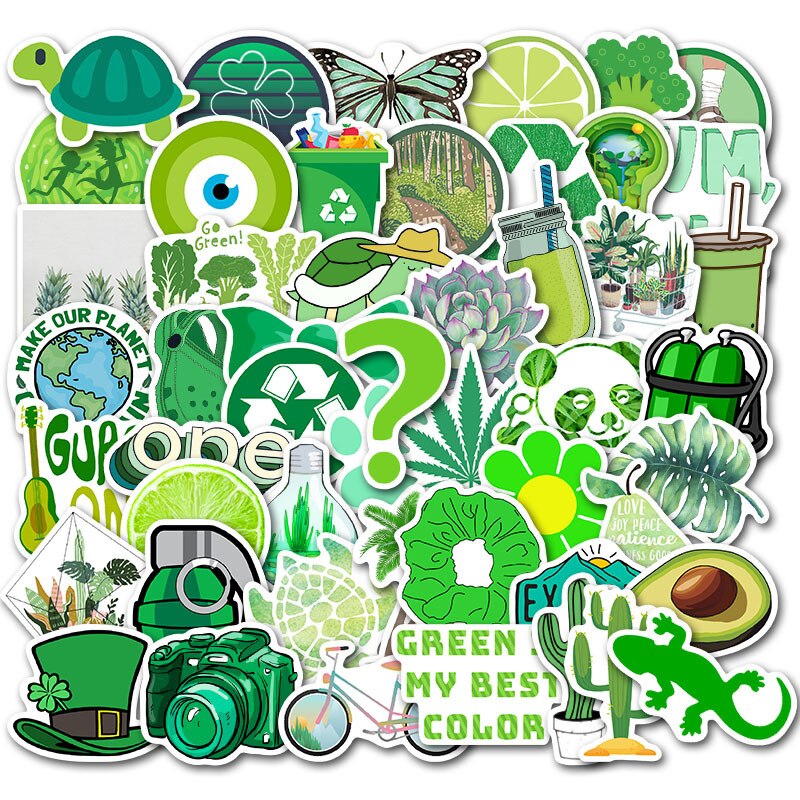 50pcs Vsco Girls Stickers Waterproof Skateboard Scrapbook Laptop Suitcase Decoration Sticker Graffiti Stickers for Kids Children: AZ091