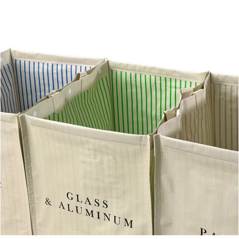 Stor, klassifisert oppbevaringspose til hjemmeorganisering, høyvevd vanntett og flekkbestandig kleskurv