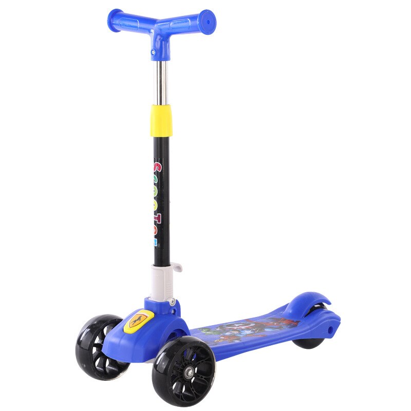 Children Folding Hummer Music deng guang lun Stroller Three Rounds All-Flash Second Folding Sway Scooter