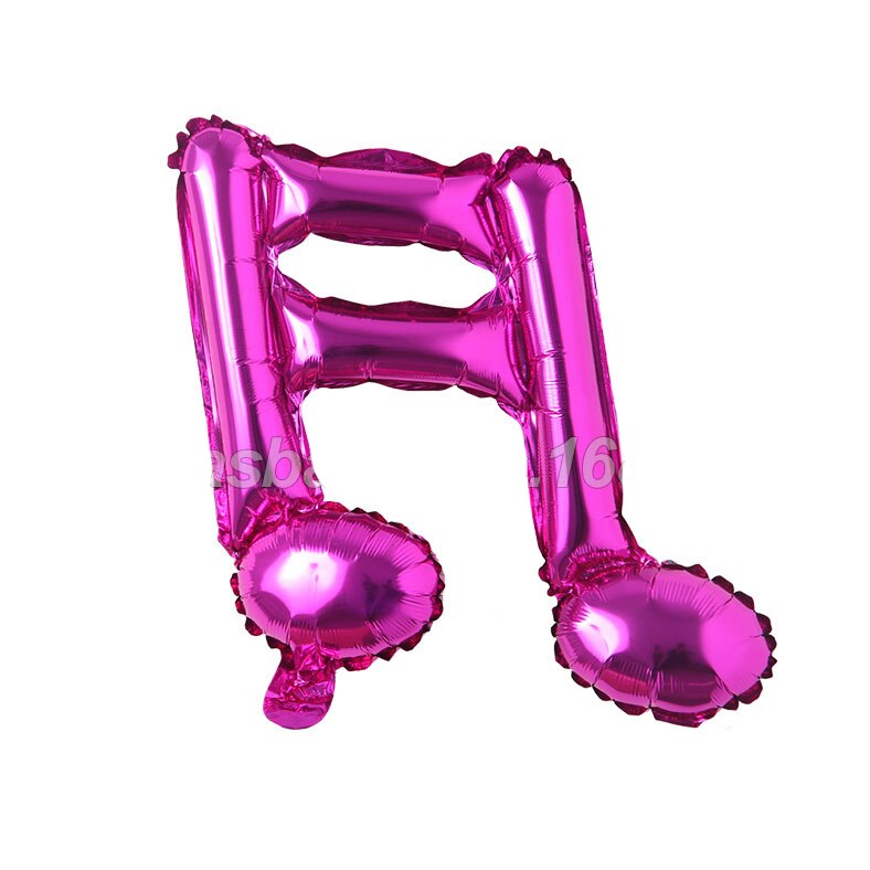 TIK Theme Birthday Decorations Party Photo Backdrop, Party Decorations Fuchsia Black Teal Foil Curtains/Music Note Balloons for