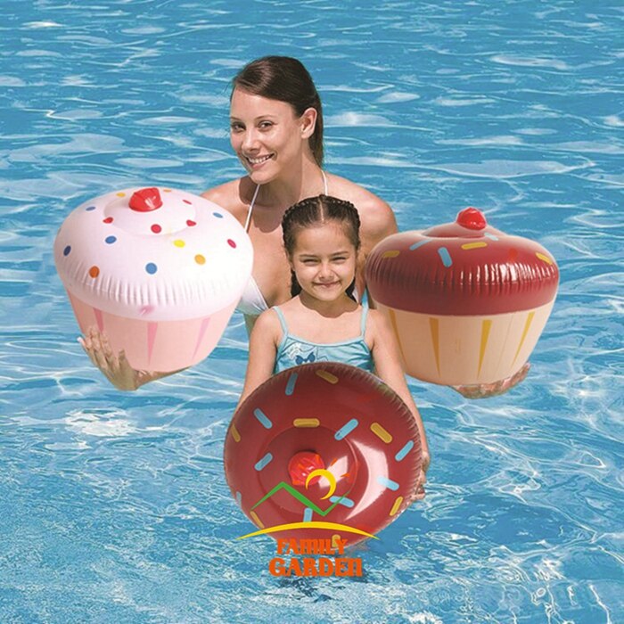 Inflatable Ice Cream Cupcakes Swimming Pool Cake Float Summer Water Toys