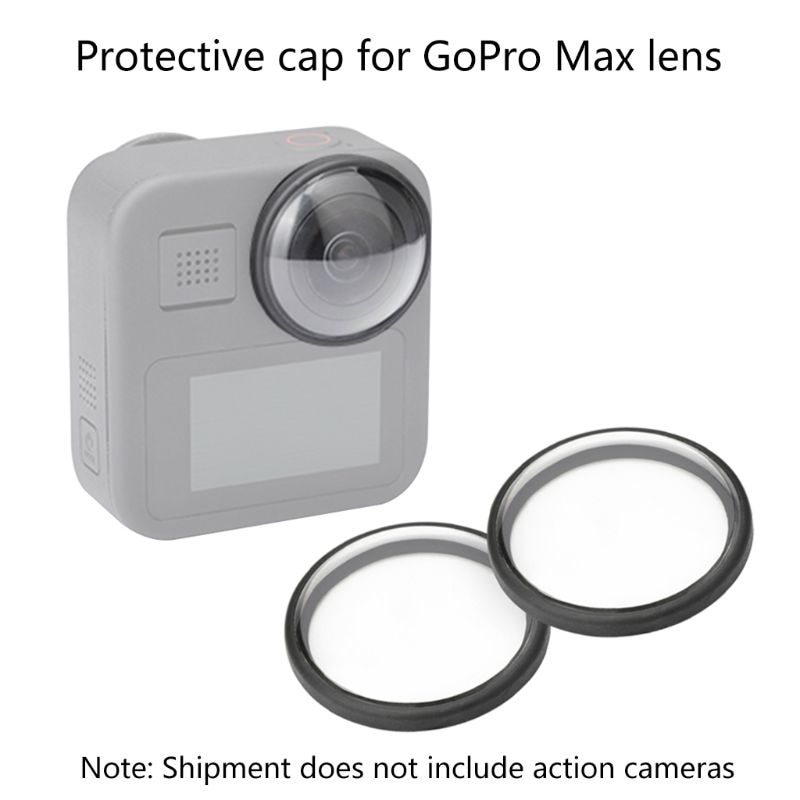 Cubierta protectora de acrílico antiarañazos para Go Pro Max, accesorios de cámara deportiva, 2 uds.