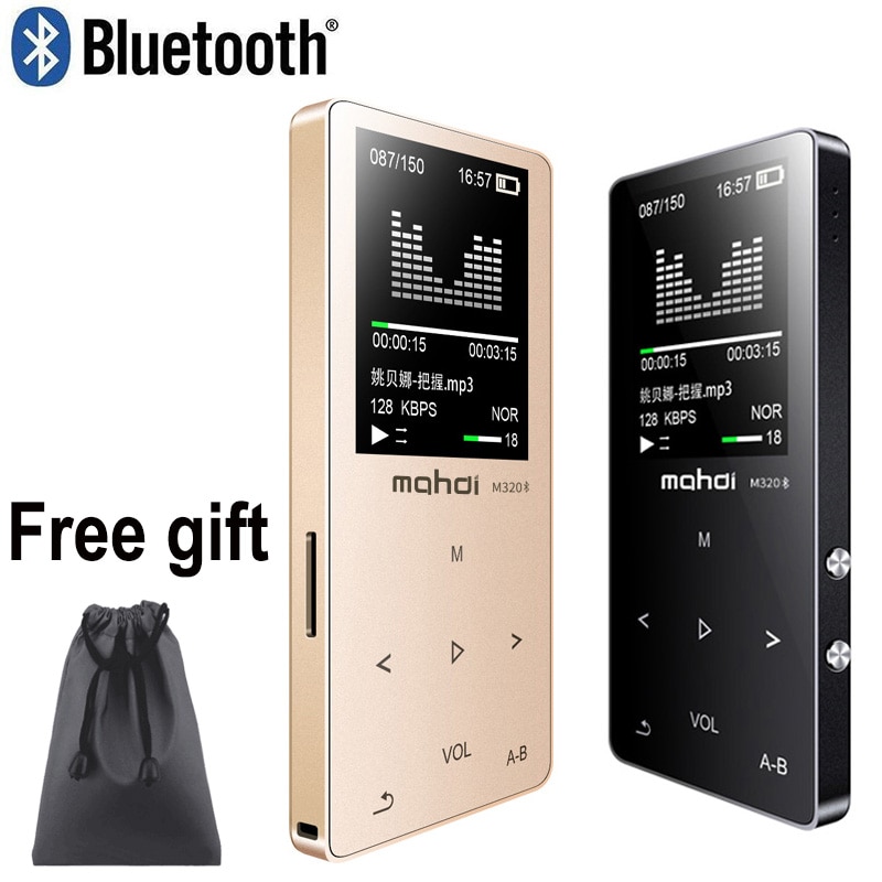 Mahdi Hifi Lossless Bluetooth MP3 Speler Recorder Fm Video E-book 4G/8G/16G Radio Sport draadloze Muziekspeler Ondersteuning Otg Link